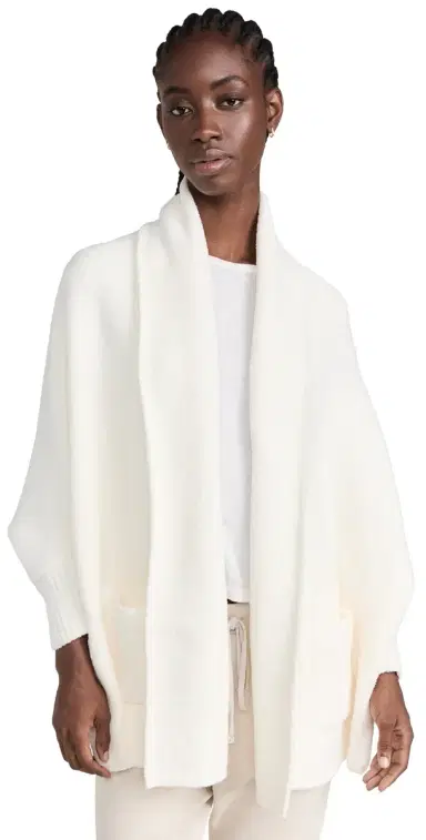 Barefoot Dreams CozyChic Blanket Wrap Pearl One Size | Thumbnail 1