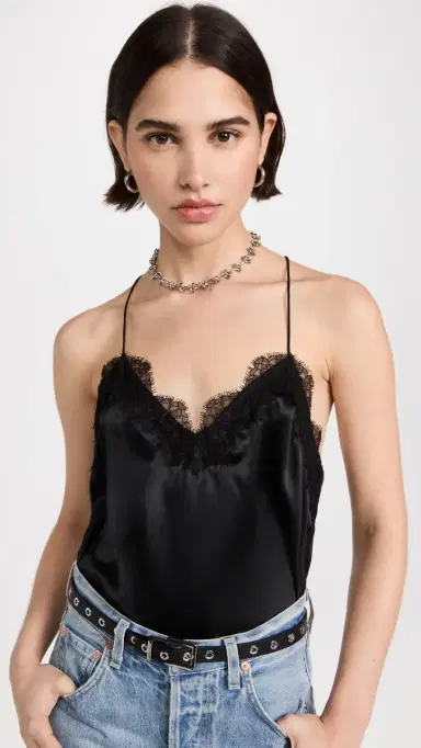 Cami NYC The Racer Top Black S | Thumbnail 2