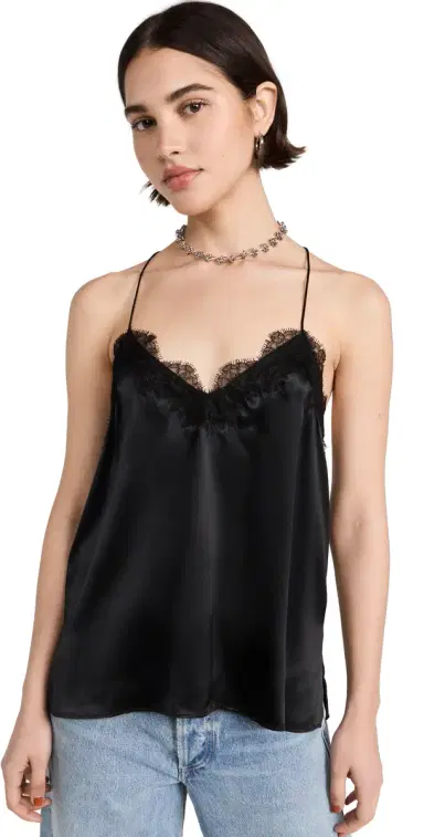 Cami NYC The Racer Top Black S | Thumbnail 1