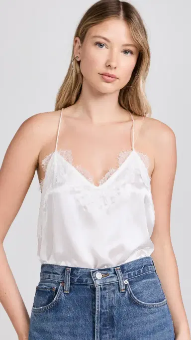 Cami NYC The Racer Top White L | Thumbnail 2 Cami NYC The Racer Top White L | Thumbnail 2