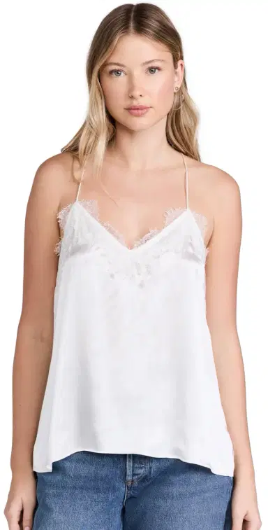 Cami NYC The Racer Top White L | Thumbnail 1 Cami NYC The Racer Top White L | Thumbnail 1