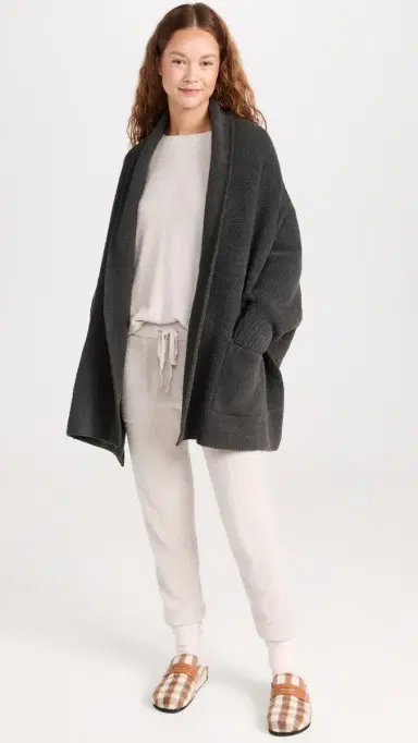 Barefoot Dreams CozyChic Blanket Wrap Carbon One Size | Thumbnail 6