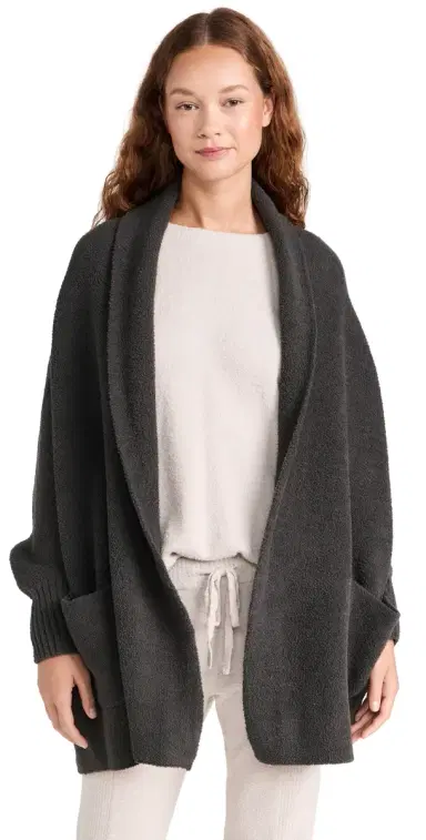 Barefoot Dreams CozyChic Blanket Wrap Carbon One Size | Thumbnail 1