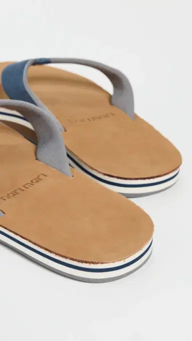 Hari Mari Scouts Flip Flops Indigo/Grey 9 | Thumbnail 3 Hari Mari Scouts Flip Flops Indigo/Grey 9 | Thumbnail 3