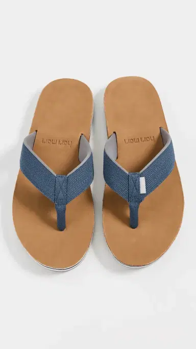 Hari Mari Scouts Flip Flops Indigo/Grey 9 | Thumbnail 4 Hari Mari Scouts Flip Flops Indigo/Grey 9 | Thumbnail 4