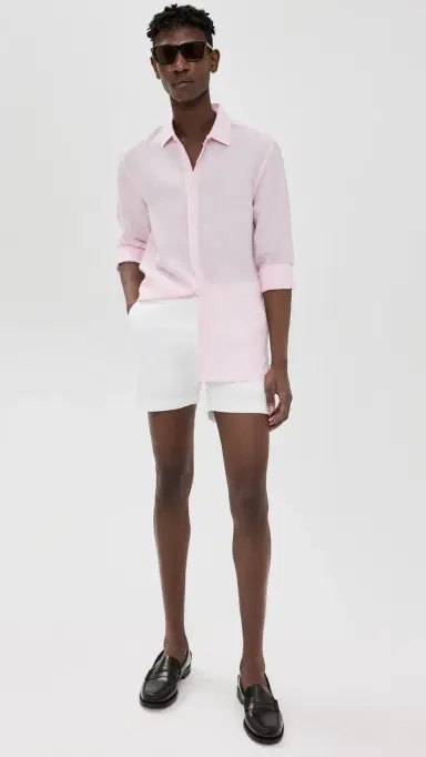 Orlebar Brown Bulldog Stretch Cotton Shorts 5 Sea Mist 34 | Thumbnail 5