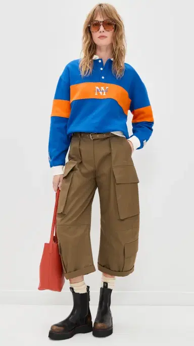 New York or Nowhere Knicks Rafters Polo Sweatshirt Royal Blue | Thumbnail 5 New York or Nowhere Knicks Rafters Polo Sweatshirt Royal Blue | Thumbnail 5