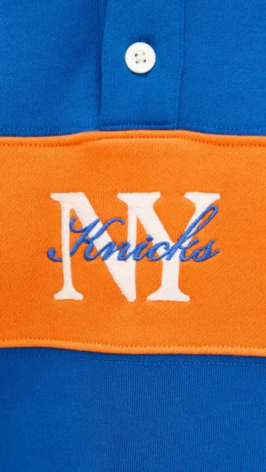 New York or Nowhere Knicks Rafters Polo Sweatshirt Royal Blue | Thumbnail 6 New York or Nowhere Knicks Rafters Polo Sweatshirt Royal Blue | Thumbnail 6