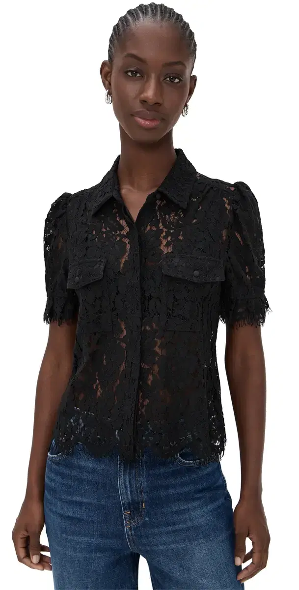 Generation Love ina Lace Shirt Black