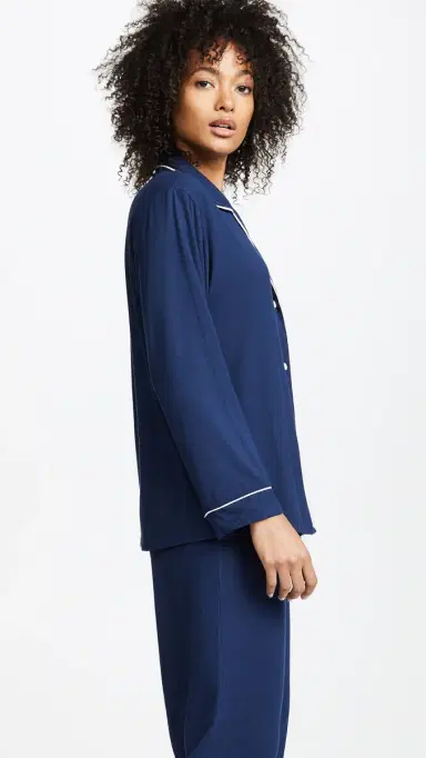 Eberjey Gisele Pajama Set Navy/ | Thumbnail 4 Eberjey Gisele Pajama Set Navy/ | Thumbnail 4