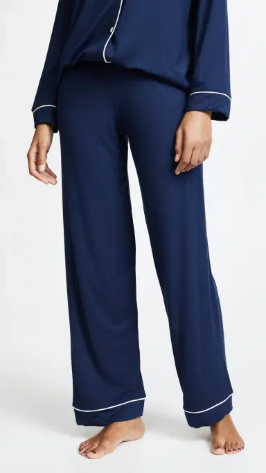 Eberjey Gisele Pajama Set Navy/ | Thumbnail 5 Eberjey Gisele Pajama Set Navy/ | Thumbnail 5