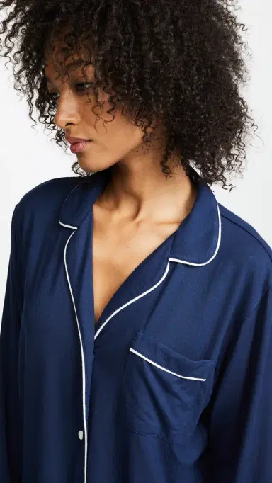 Eberjey Gisele Pajama Set Navy/ | Thumbnail 6 Eberjey Gisele Pajama Set Navy/ | Thumbnail 6
