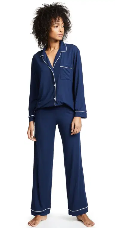 Eberjey Gisele Pajama Set Navy/ | Thumbnail 1 Eberjey Gisele Pajama Set Navy/ | Thumbnail 1