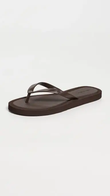 Tory Burch Kira Padded Flip Flops Dark Cocoa 7 | Thumbnail 2 Tory Burch Kira Padded Flip Flops Dark Cocoa 7 | Thumbnail 2