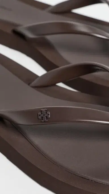 Tory Burch Kira Padded Flip Flops Dark Cocoa 7 | Thumbnail 6 Tory Burch Kira Padded Flip Flops Dark Cocoa 7 | Thumbnail 6