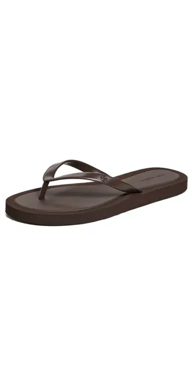 Tory Burch Kira Padded Flip Flops Dark Cocoa 7 | Thumbnail 1 Tory Burch Kira Padded Flip Flops Dark Cocoa 7 | Thumbnail 1