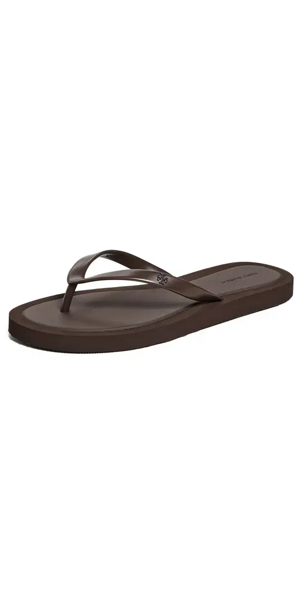 Tory Burch Kira Padded Flip Flops Dark Cocoa