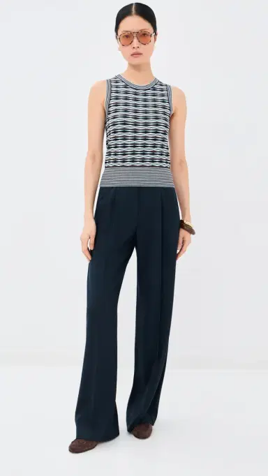 Veronica Beard Marbeau Pants Navy 2 | Thumbnail 5