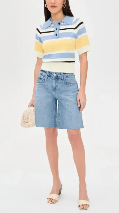 L'Agence River Bermuda Shorts | Thumbnail 5