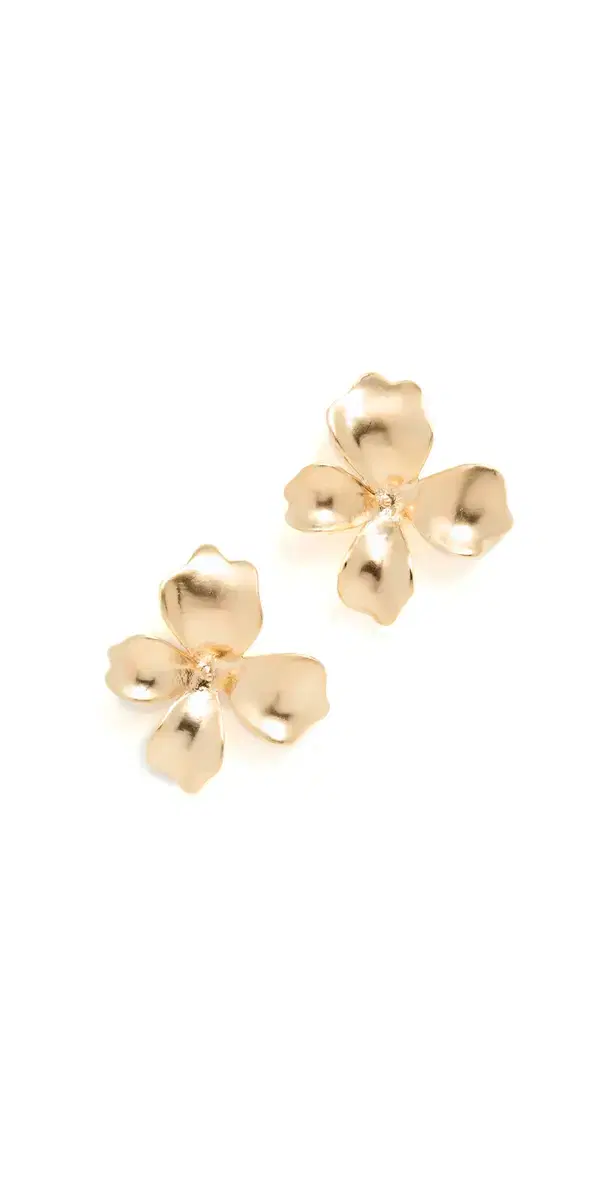 Gold Fiorina Earrings Gold One Size