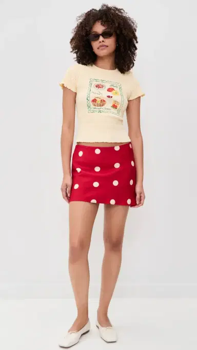 Bailey Rose Printed Tee Custard | Thumbnail 5