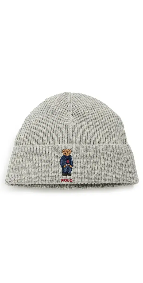 Solid Denim Bear Beanie Andover Heather One Size