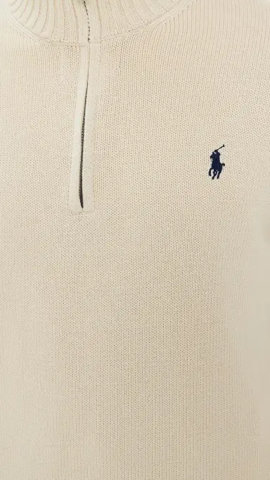 Polo Ralph Lauren Cotton Half Zip Sweater Andover Cream M | Thumbnail 6 Polo Ralph Lauren Cotton Half Zip Sweater Andover Cream M | Thumbnail 6