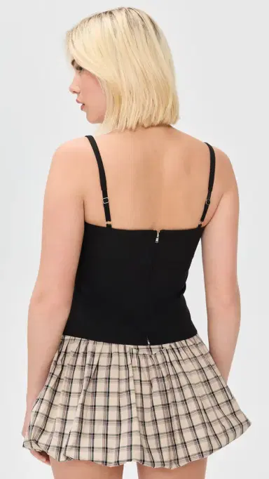 Sandy Liang Amelie Top Black | Thumbnail 3 Sandy Liang Amelie Top Black | Thumbnail 3