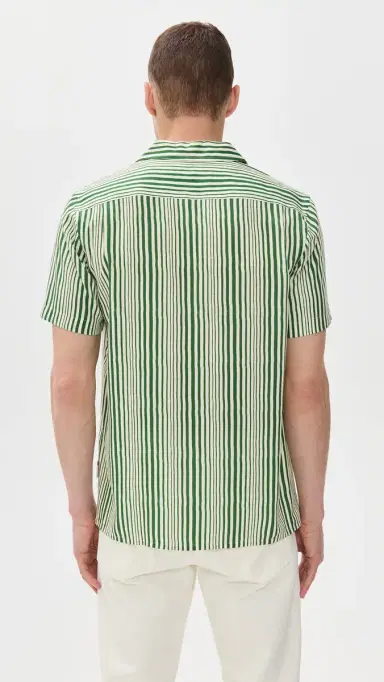 Orlebar Brown Hibbert Shore Stripe Shirt | Thumbnail 3 Orlebar Brown Hibbert Shore Stripe Shirt | Thumbnail 3