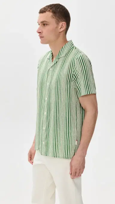 Orlebar Brown Hibbert Shore Stripe Shirt | Thumbnail 4 Orlebar Brown Hibbert Shore Stripe Shirt | Thumbnail 4