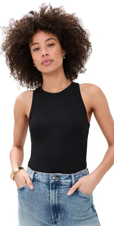Favorite Daughter The Perfect Thong Bodysuit Black M | Thumbnail 1 Favorite Daughter The Perfect Thong Bodysuit Black M | Thumbnail 1