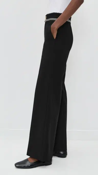 FRAME The Prim Trousers Black | Thumbnail 4