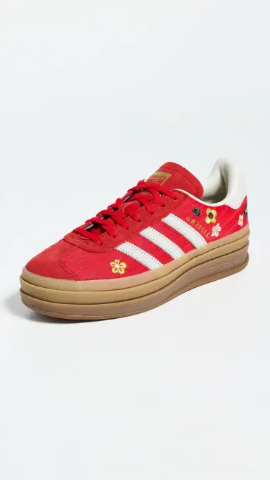 Adidas Gazelle Bold Sneakers Scarlet/Off White/Eqt Yellow 5.5 | Thumbnail 2