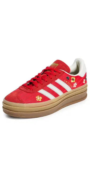 Adidas Gazelle Bold Sneakers Scarlet/Off White/Eqt Yellow 5.5 | Thumbnail 1