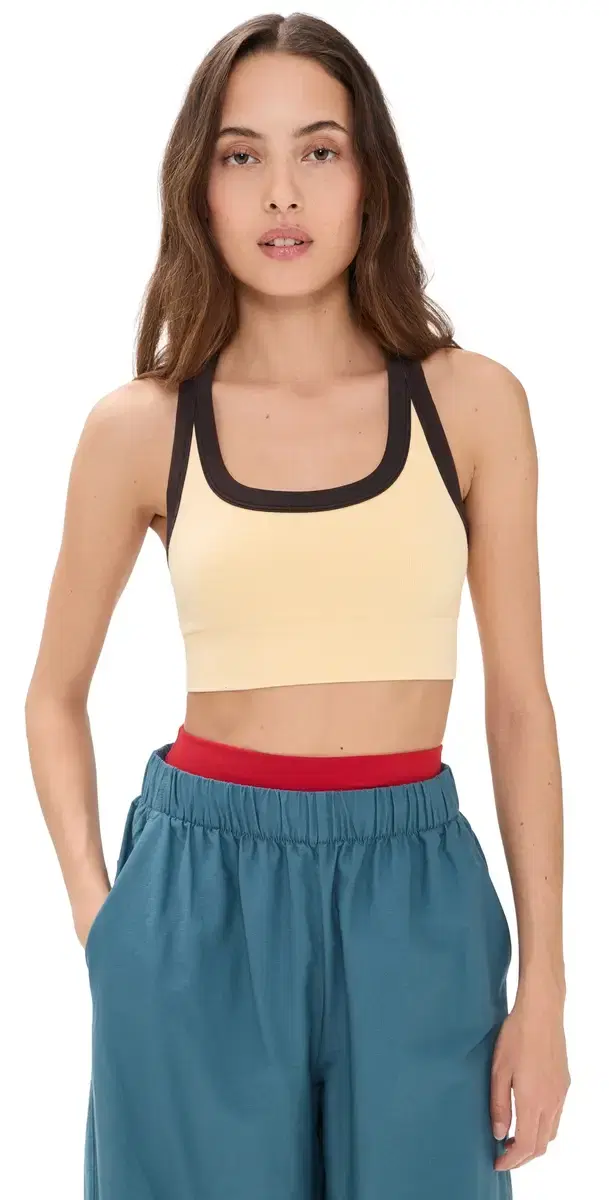 Go To Colorblock Bra Sunlit Yellow Combo