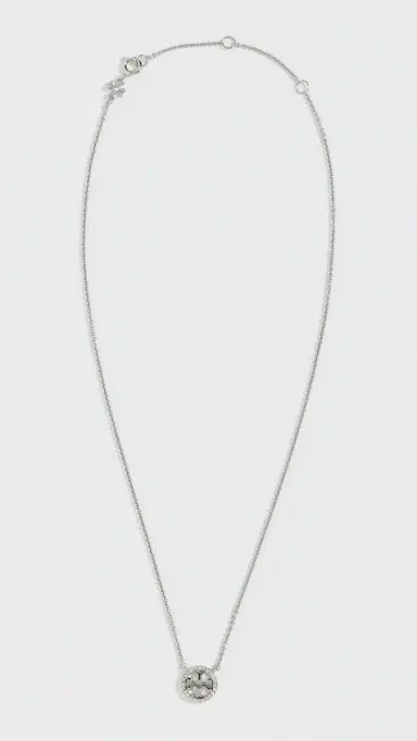 Tory Burch Icon Pavé Pendant Necklace | Thumbnail 4