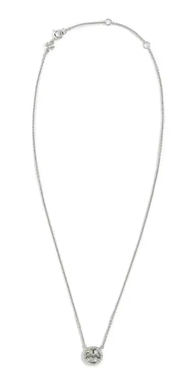 Tory Burch Icon Pavé Pendant Necklace | Thumbnail 1