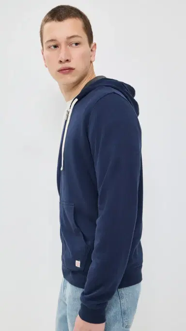 Marine Layer Afternoon Full Zip Hoodie True Navy M | Thumbnail 4 Marine Layer Afternoon Full Zip Hoodie True Navy M | Thumbnail 4