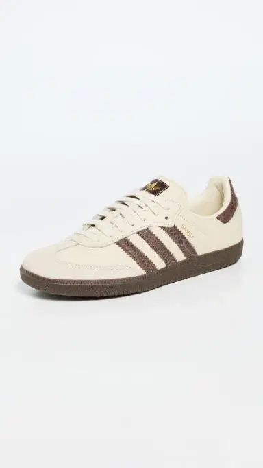 adidas Samba OG Sneakers Cream Wh/Earth Strata/Maroon | Thumbnail 2 adidas Samba OG Sneakers Cream Wh/Earth Strata/Maroon | Thumbnail 2