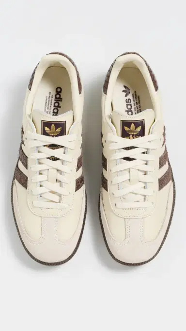 adidas Samba OG Sneakers Cream Wh/Earth Strata/Maroon | Thumbnail 5 adidas Samba OG Sneakers Cream Wh/Earth Strata/Maroon | Thumbnail 5