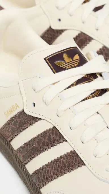 adidas Samba OG Sneakers Cream Wh/Earth Strata/Maroon | Thumbnail 6 adidas Samba OG Sneakers Cream Wh/Earth Strata/Maroon | Thumbnail 6