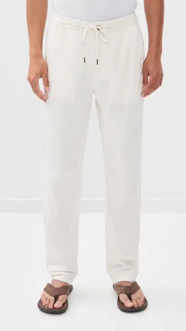 RAILS Callum Tall Drawstring Pants Ecru S | Thumbnail 2