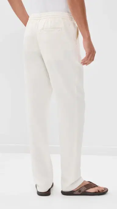 RAILS Callum Tall Drawstring Pants Ecru S | Thumbnail 3