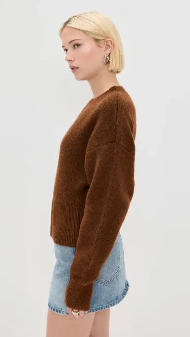 LIONESS Dion Knit Pullover Chocolate XS | Thumbnail 4