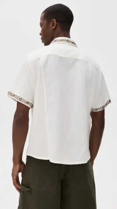 Corridor Harmony Embroidered Camp Shirt White | Thumbnail 3