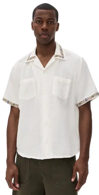 Corridor Harmony Embroidered Camp Shirt White | Thumbnail 1