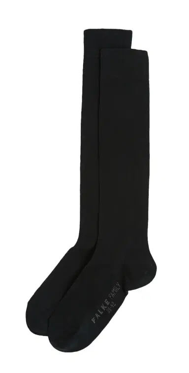 FALKE Family Knee High Socks Black 39-42 | Thumbnail 1