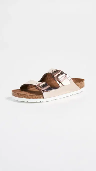 Birkenstock Arizona Soft Footbed Sandals Metallic Copper 36 | Thumbnail 2