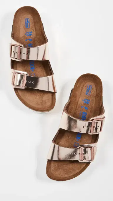 Birkenstock Arizona Soft Footbed Sandals Metallic Copper 36 | Thumbnail 5