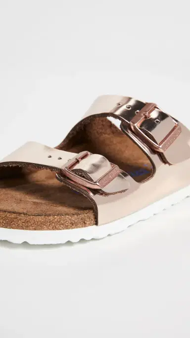 Birkenstock Arizona Soft Footbed Sandals Metallic Copper 36 | Thumbnail 6